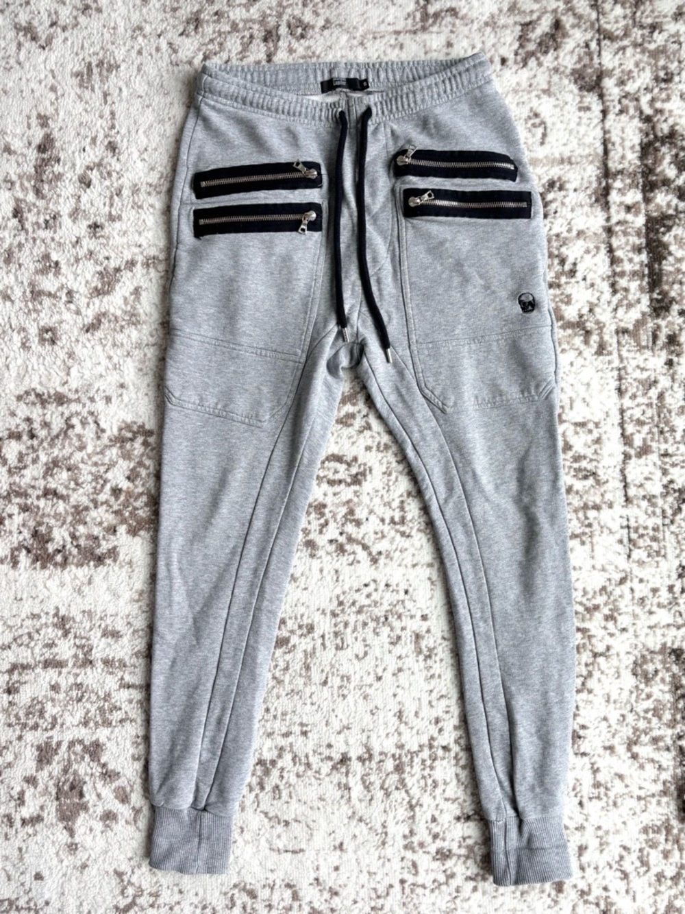 Markus Lupfer Men’s Grey Zipper Detailed Sweatpants